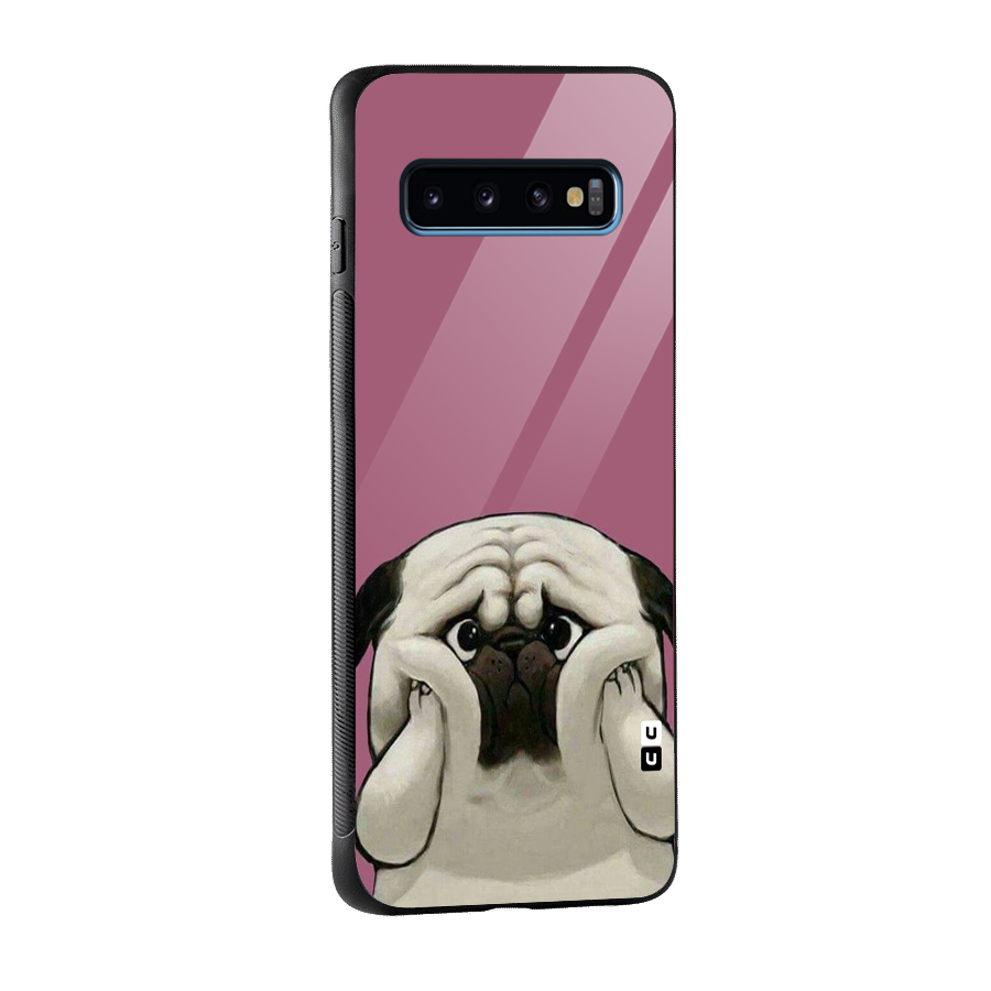 Chubby Doggo Glass Back Case for Galaxy S10
