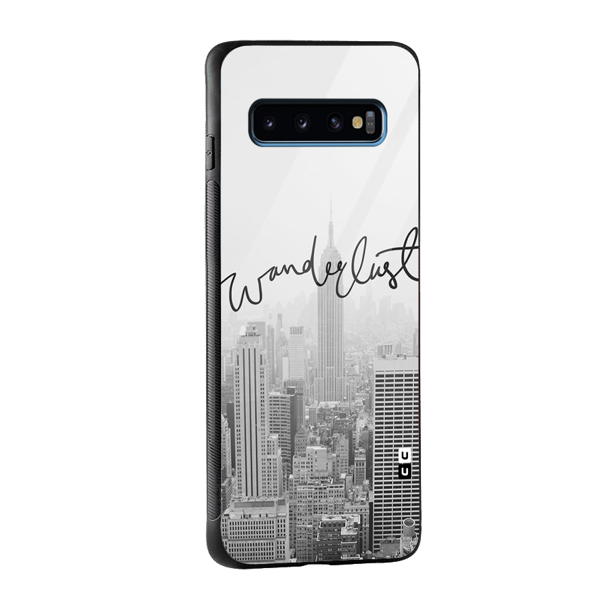 City Wanderlust Monochrome Glass Back Case for Galaxy S10