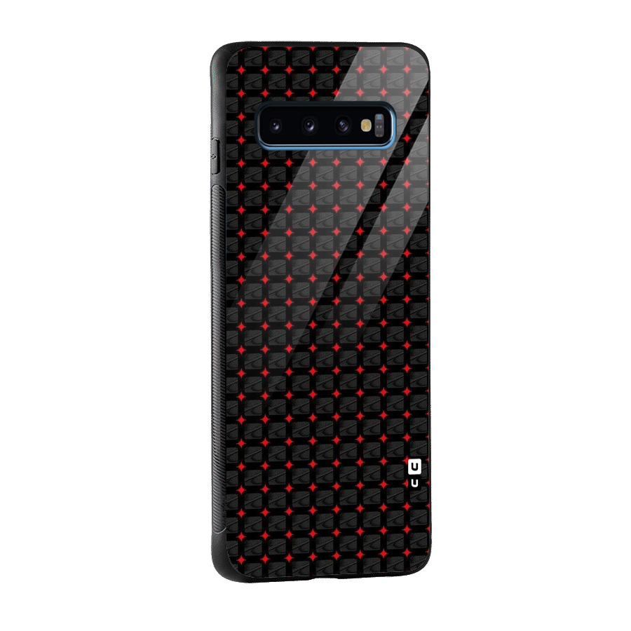 Class With Polka Glass Back Case for Galaxy S10
