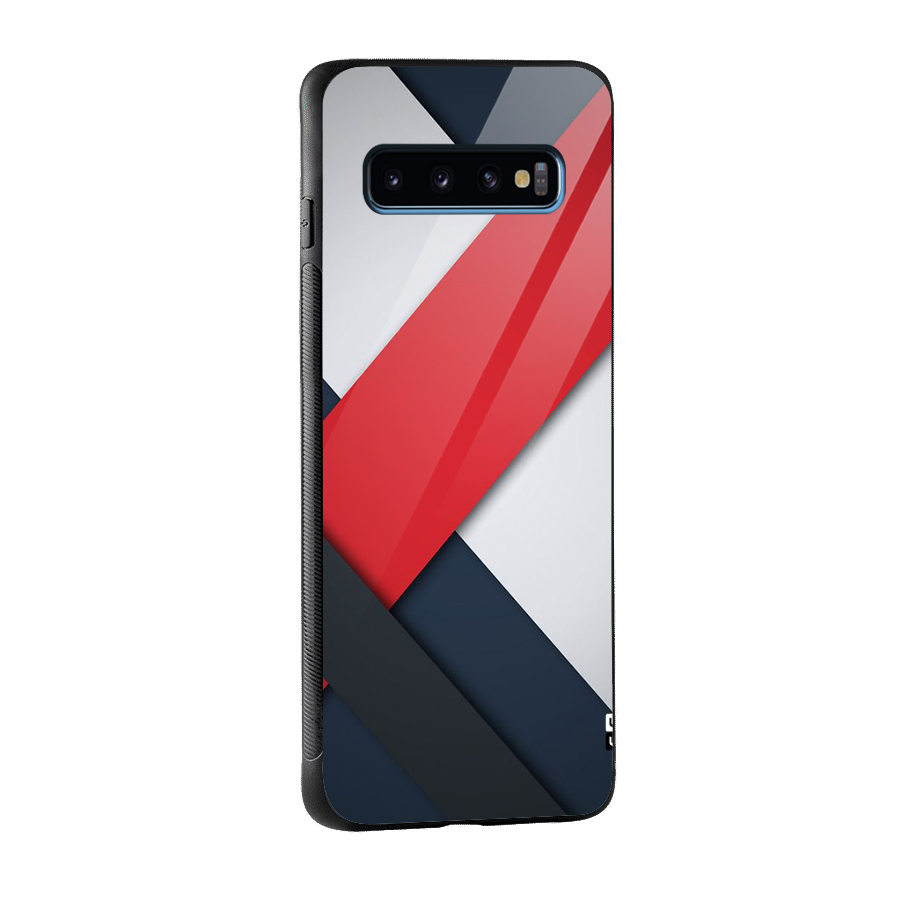 Classic Bold Glass Back Case for Galaxy S10
