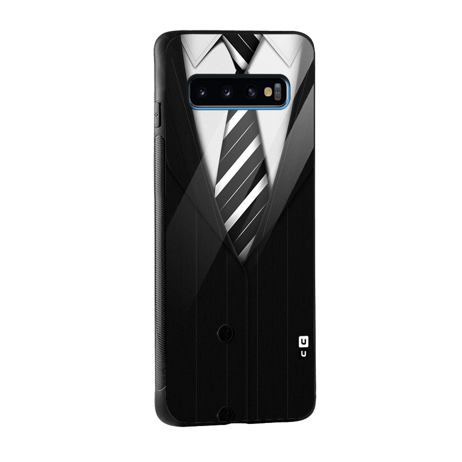 Classic Ready Suit Glass Back Case for Galaxy S10