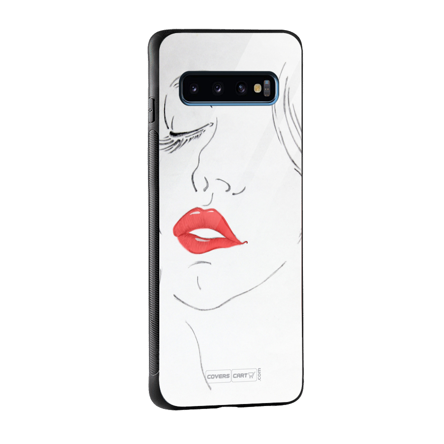 Classy Girl Glass Back Case for Galaxy S10