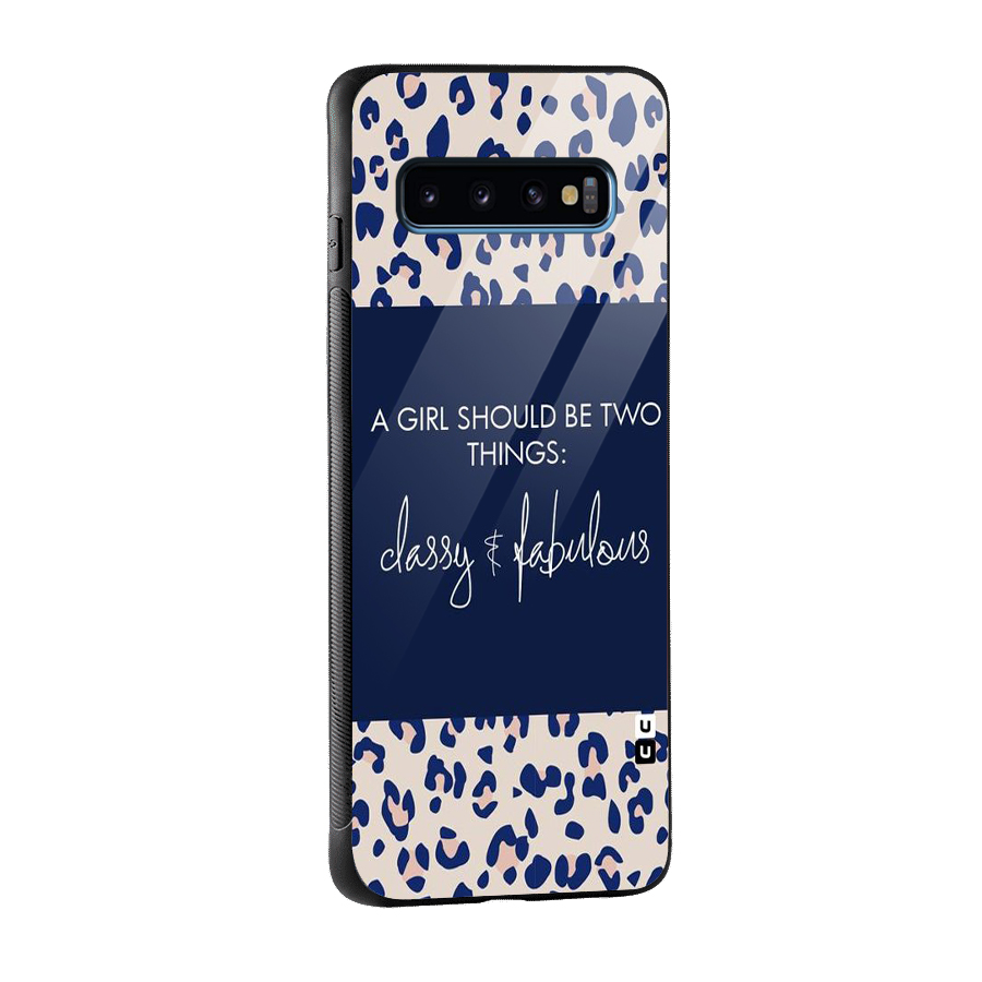Classy and Fabulous Glass Back Case for Galaxy S10