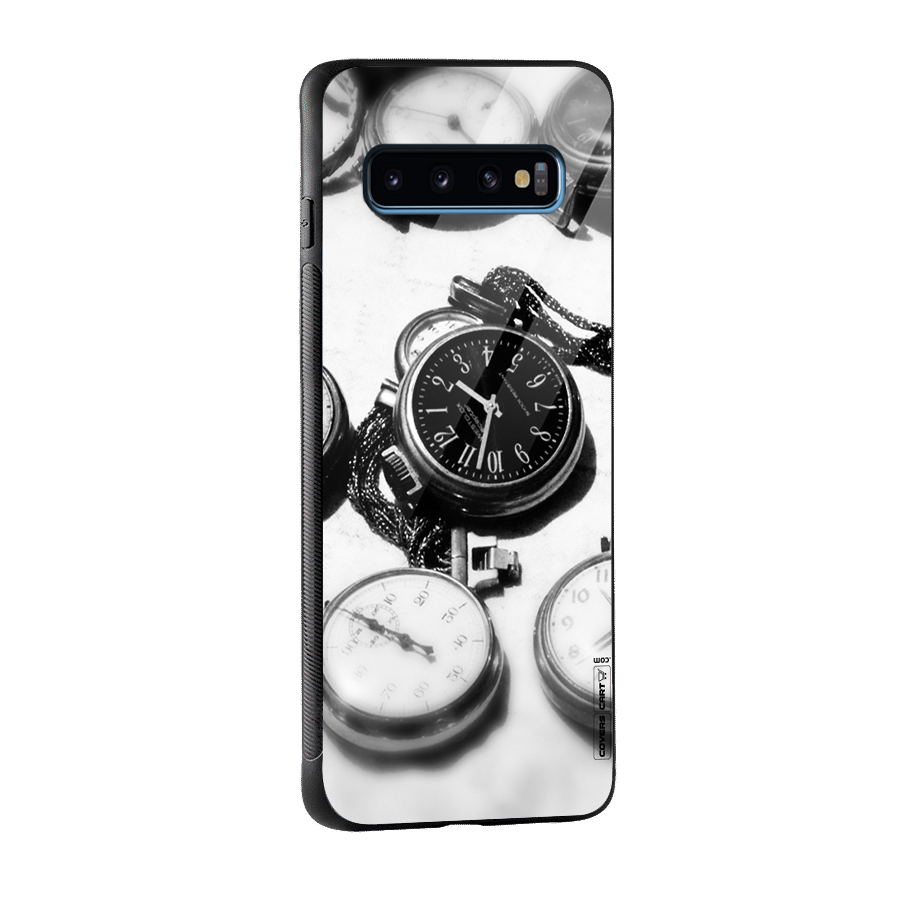 Clock Collection Glass Back Case for Galaxy S10