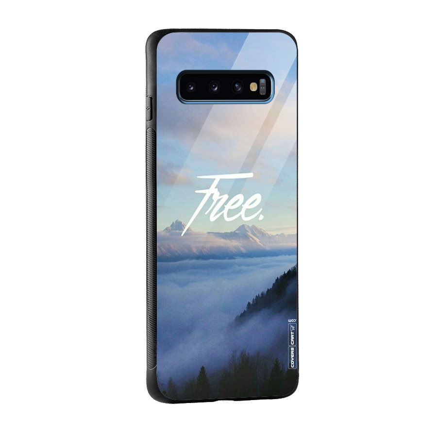 Cloudy Free Glass Back Case for Galaxy S10