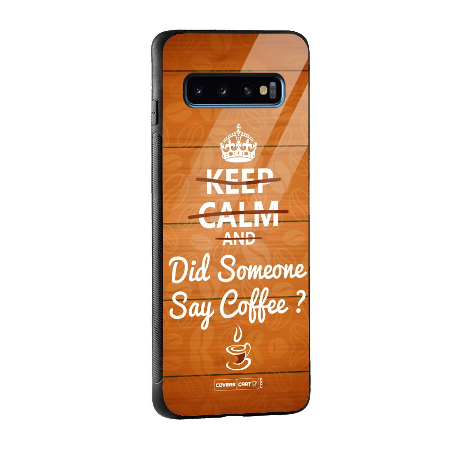 Coffee Ardour Glass Back Case for Galaxy S10