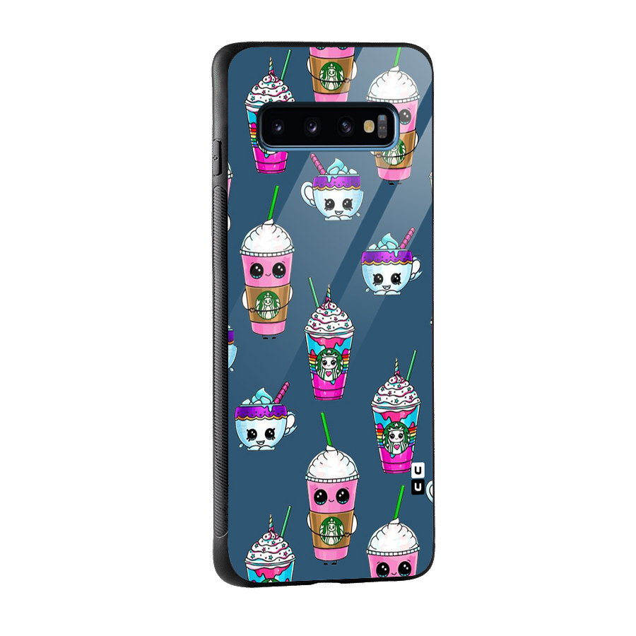 Coffee Mugs Glass Back Case for Galaxy S10