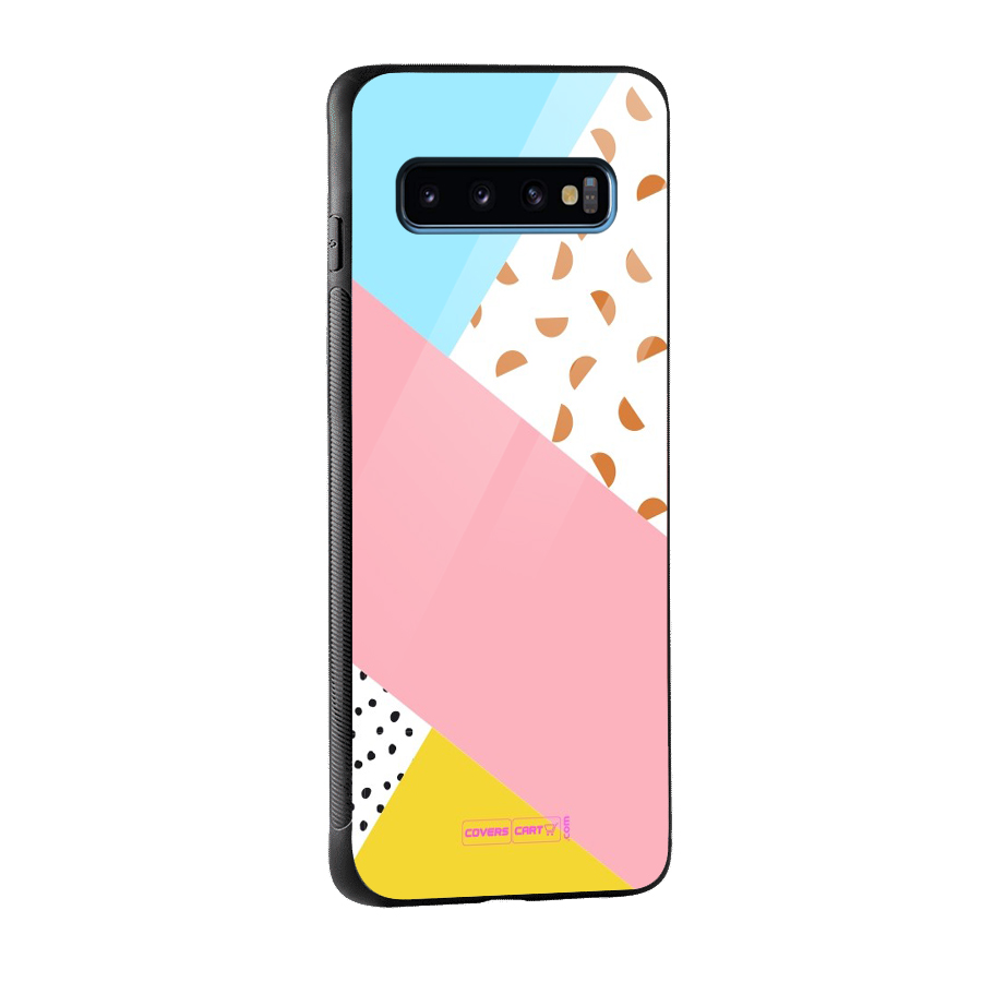 Colorful Abstract Glass Back Case for Galaxy S10