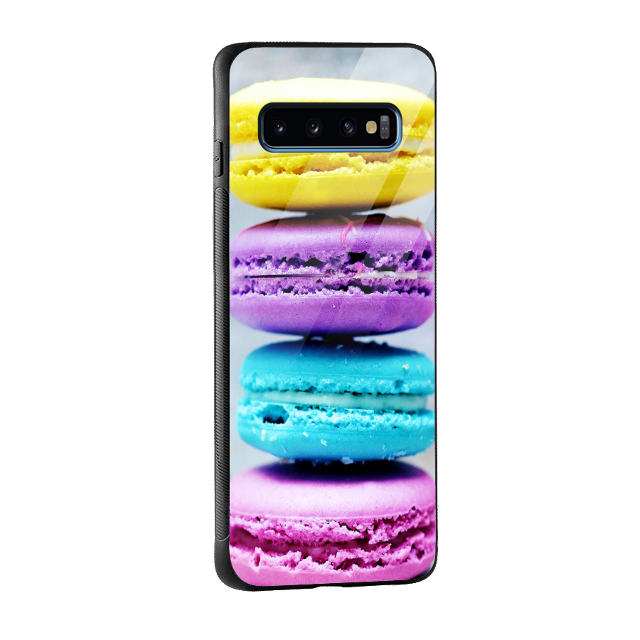 Colourful Whoopie Pies Glass Back Case for Galaxy S10