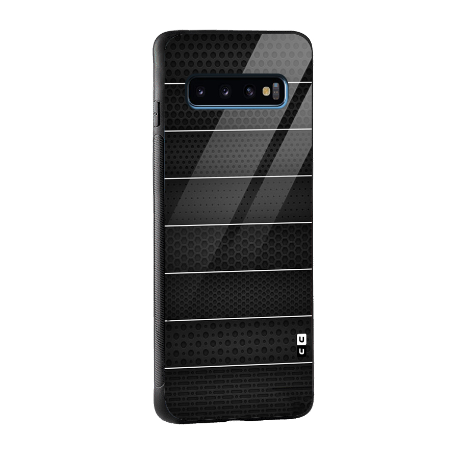 Concrete Stripes Glass Back Case for Galaxy S10