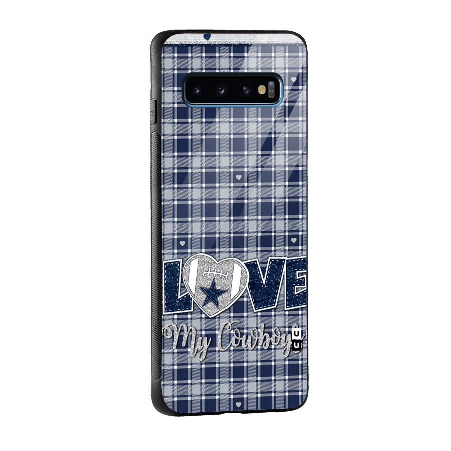 Cowboy Love Glass Back Case for Galaxy S10