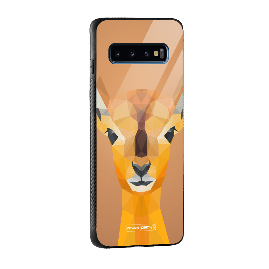 Cute Deer Glass Back Case for Galaxy S10