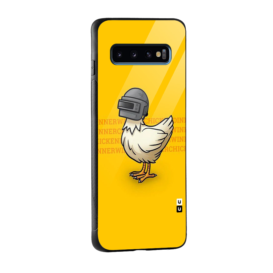 Cute Mask Glass Back Case for Galaxy S10