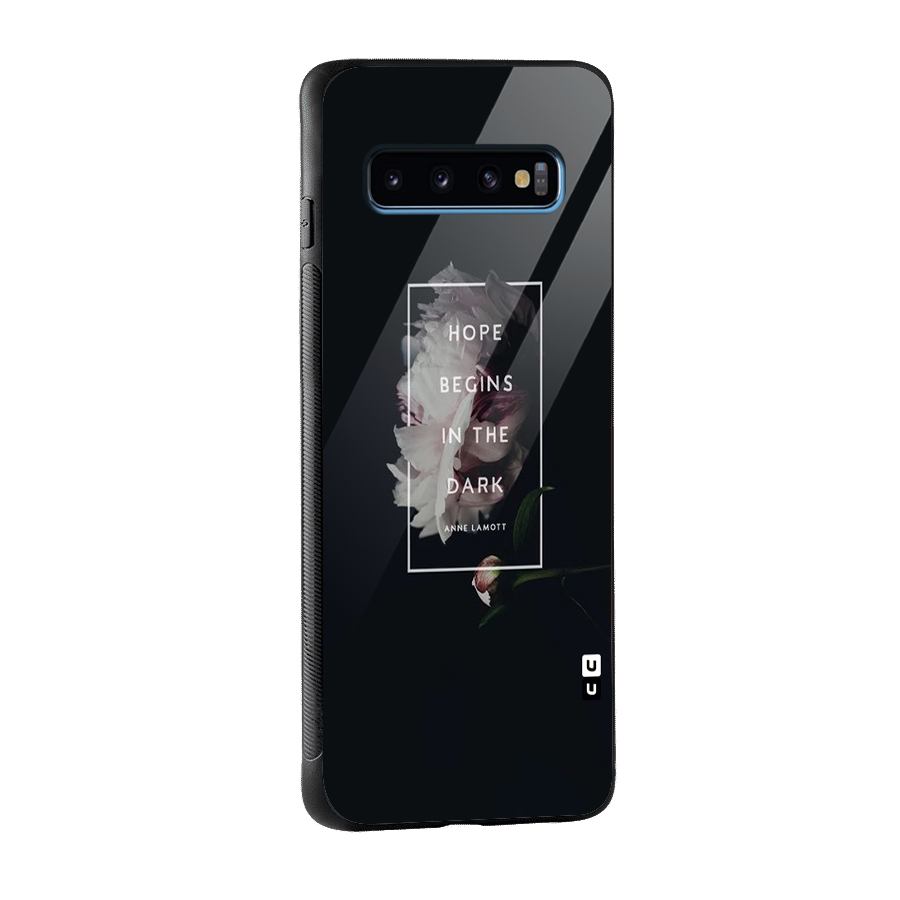 Dark Hope Glass Back Case for Galaxy S10