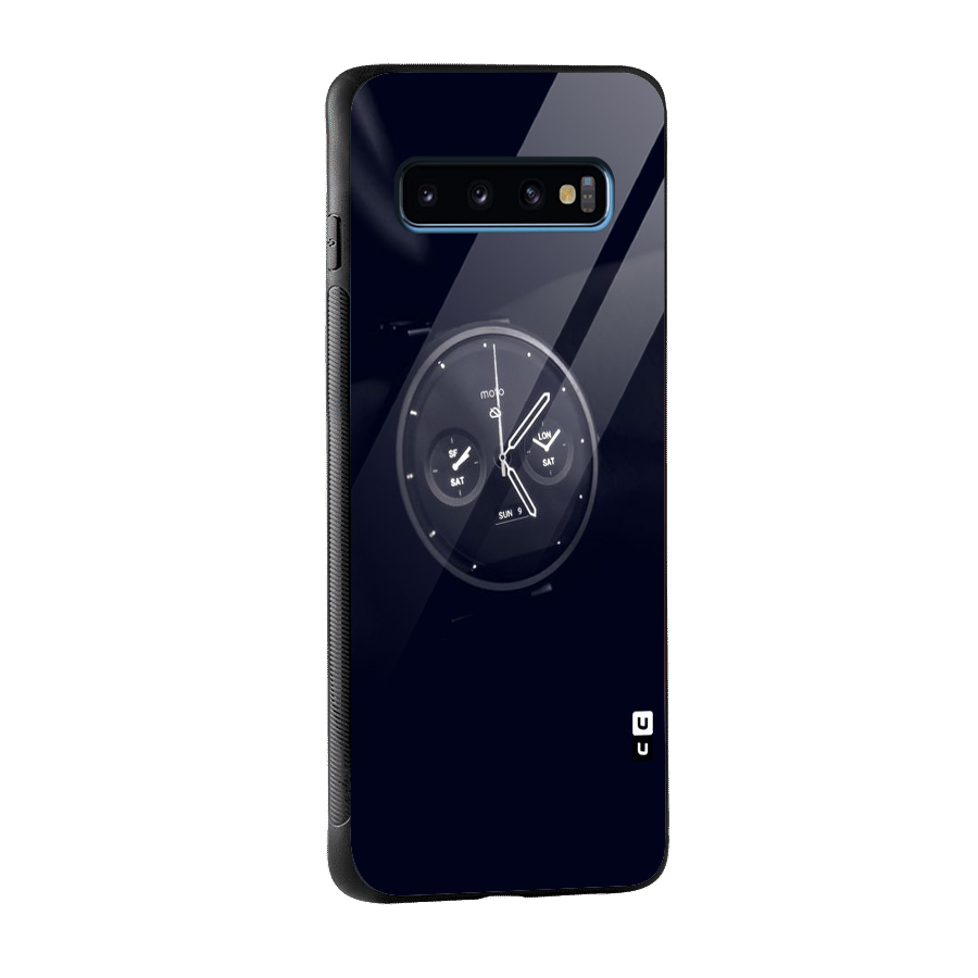 Dark Watch Glass Back Case for Galaxy S10