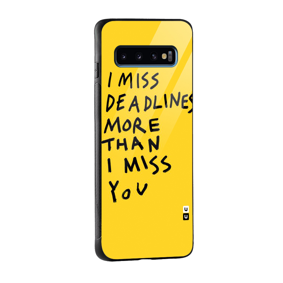 Deadlines Glass Back Case for Galaxy S10