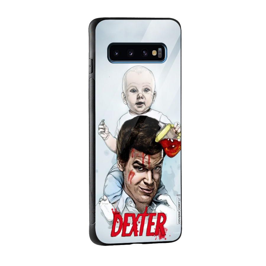 Dexter Artwork Glass Back Case for Galaxy S10