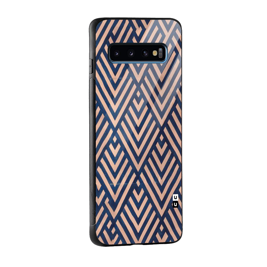 Diamond Blues Glass Back Case for Galaxy S10