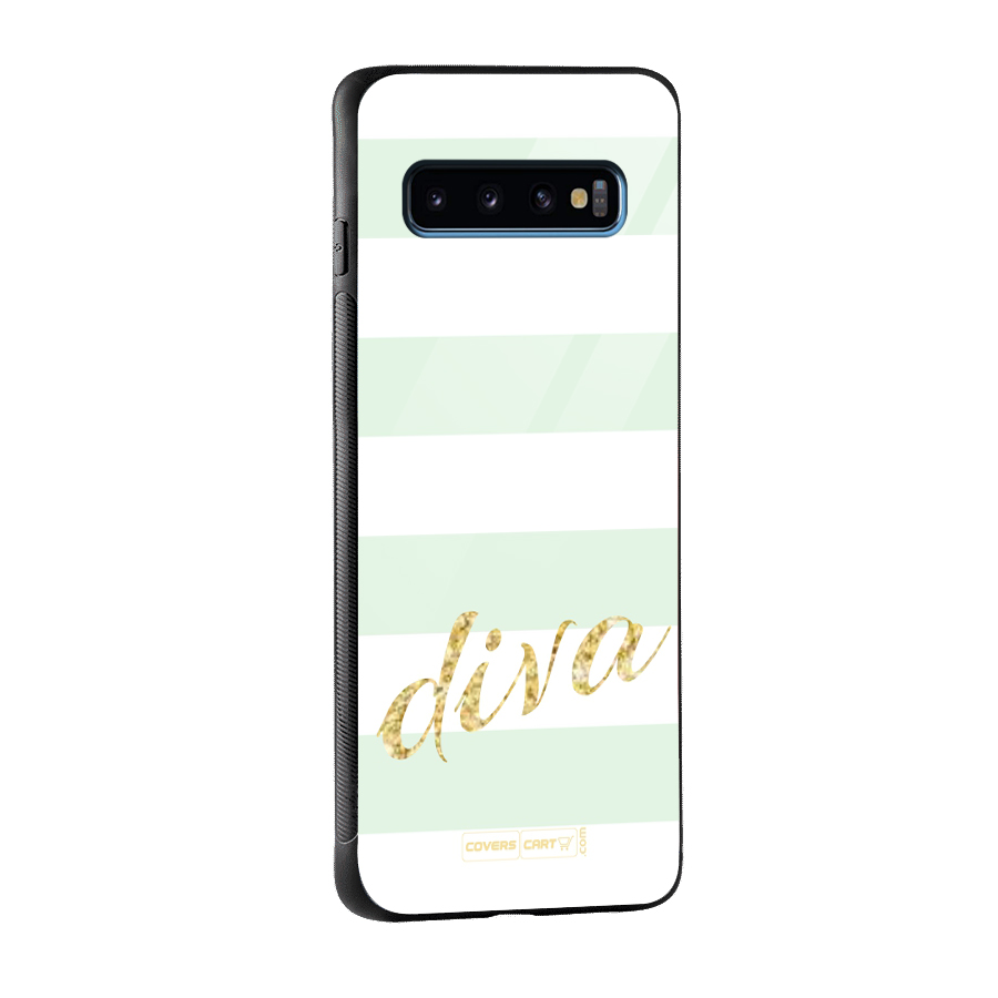 Diva Glass Back Case for Galaxy S10