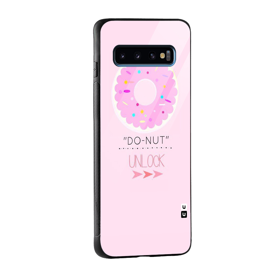 Do-Nut Unlock Glass Back Case for Galaxy S10