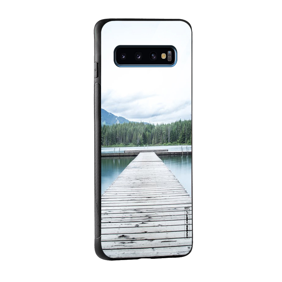 Dock River Glass Back Case for Galaxy S10