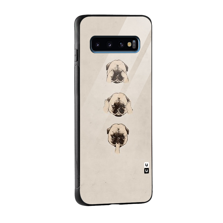 Doggo Moods Glass Back Case for Galaxy S10