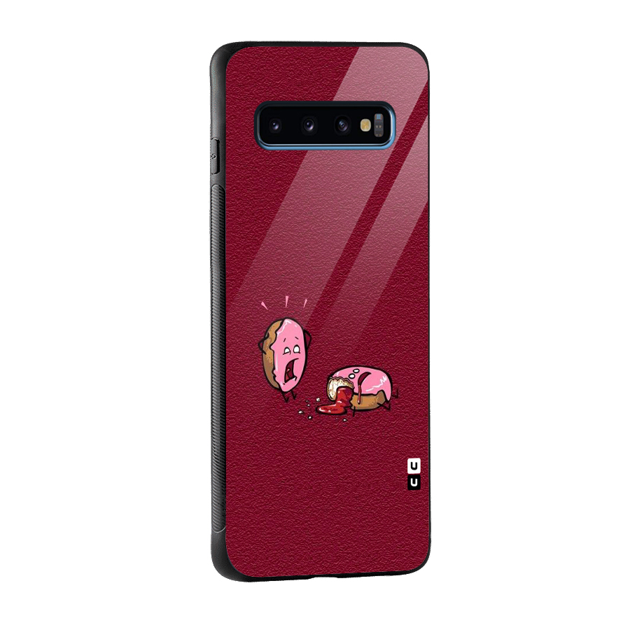 Donut Murder Glass Back Case for Galaxy S10