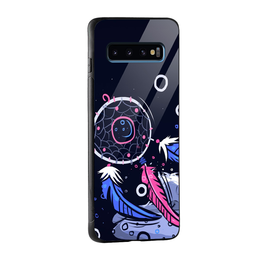 Dream Catcher Minimal Glass Back Case for Galaxy S10