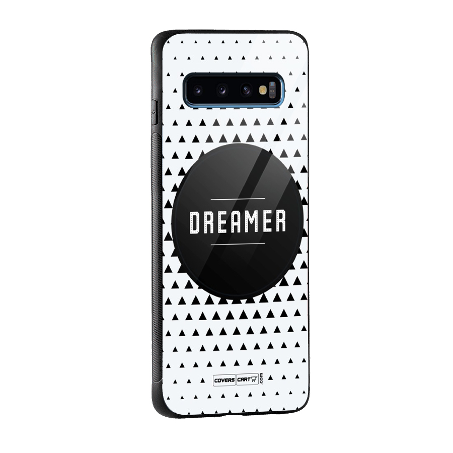 Dreamer Minimalist Glass Back Case for Galaxy S10