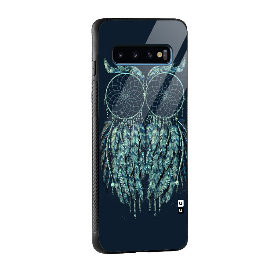 Dreamy Owl Catcher Glass Back Case for Galaxy S10