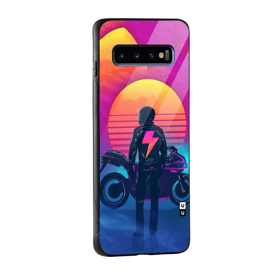 Electric Ride Glass Back Case for Galaxy S10