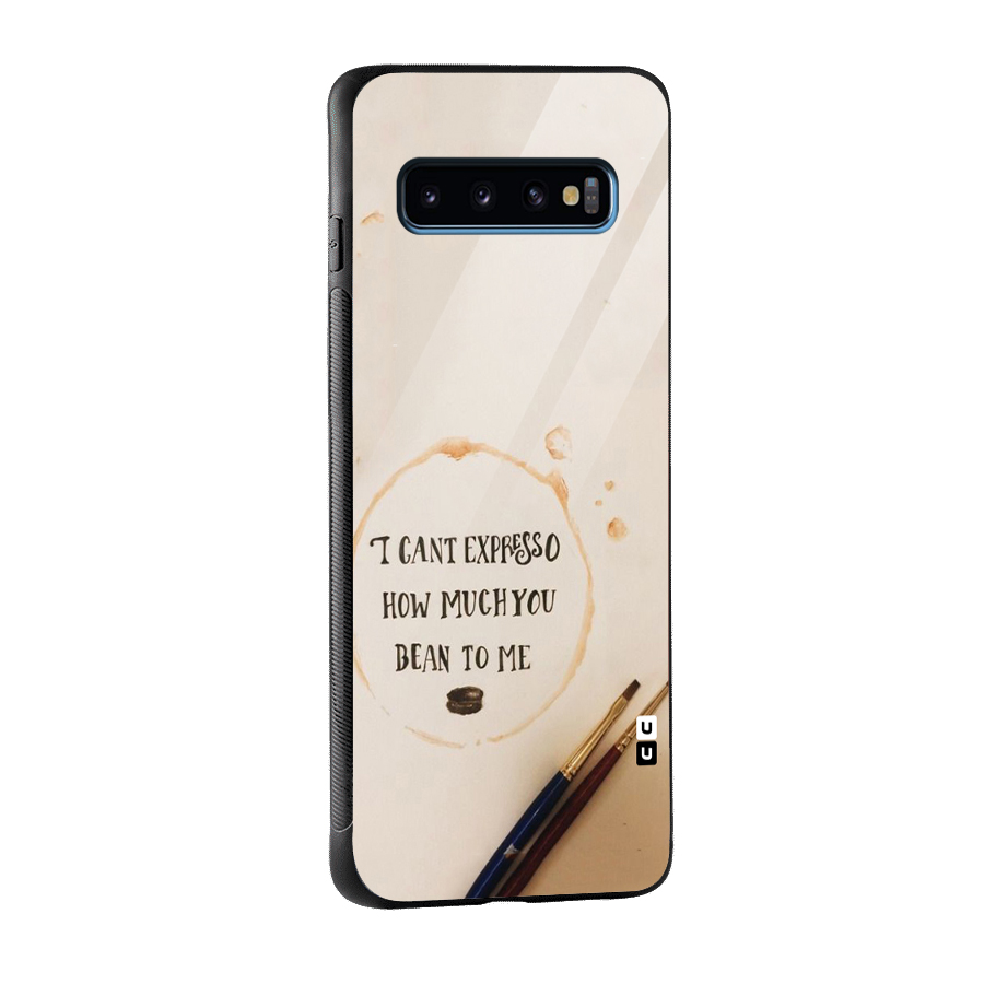 Espresso Bean Glass Back Case for Galaxy S10