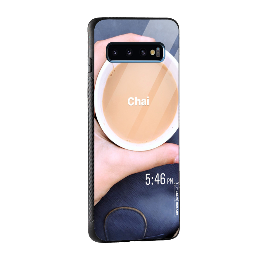 Evening Tea Glass Back Case for Galaxy S10