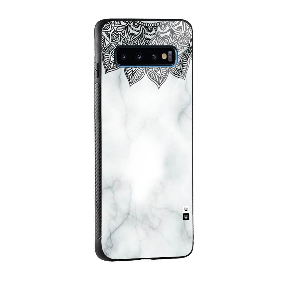Exotic Marble Pattern Glass Back Case for Galaxy S10