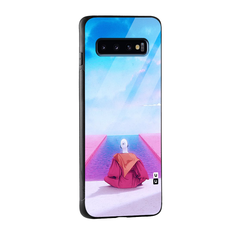 Eye Art Glass Back Case for Galaxy S10