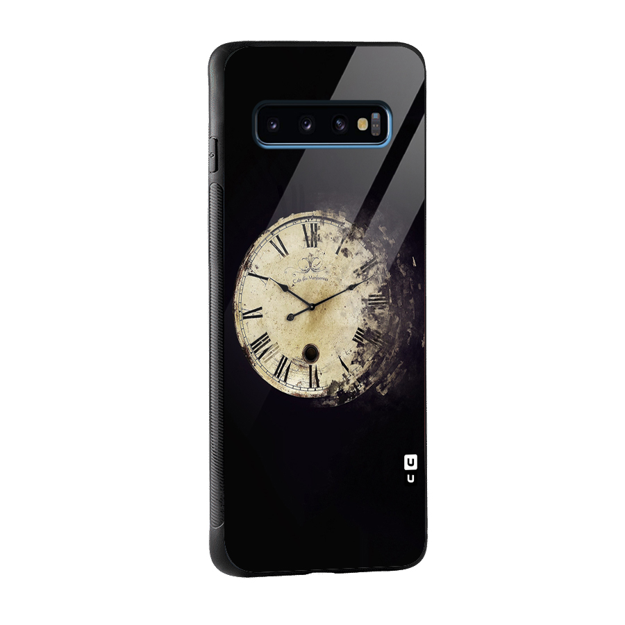 Fading Clock Glass Back Case for Galaxy S10