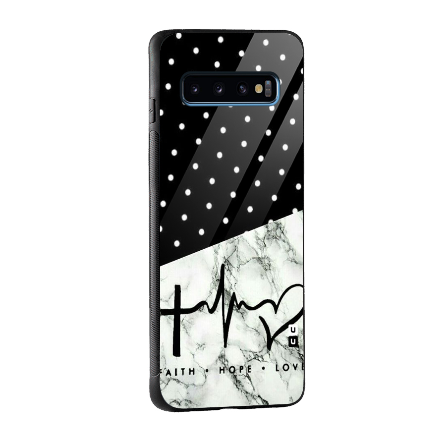Faith Love Glass Back Case for Galaxy S10