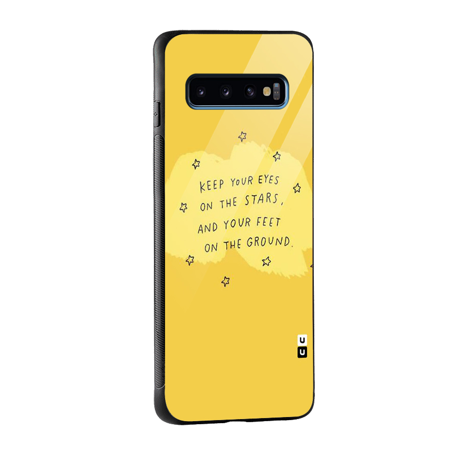 Feet On Ground Glass Back Case for Galaxy S10