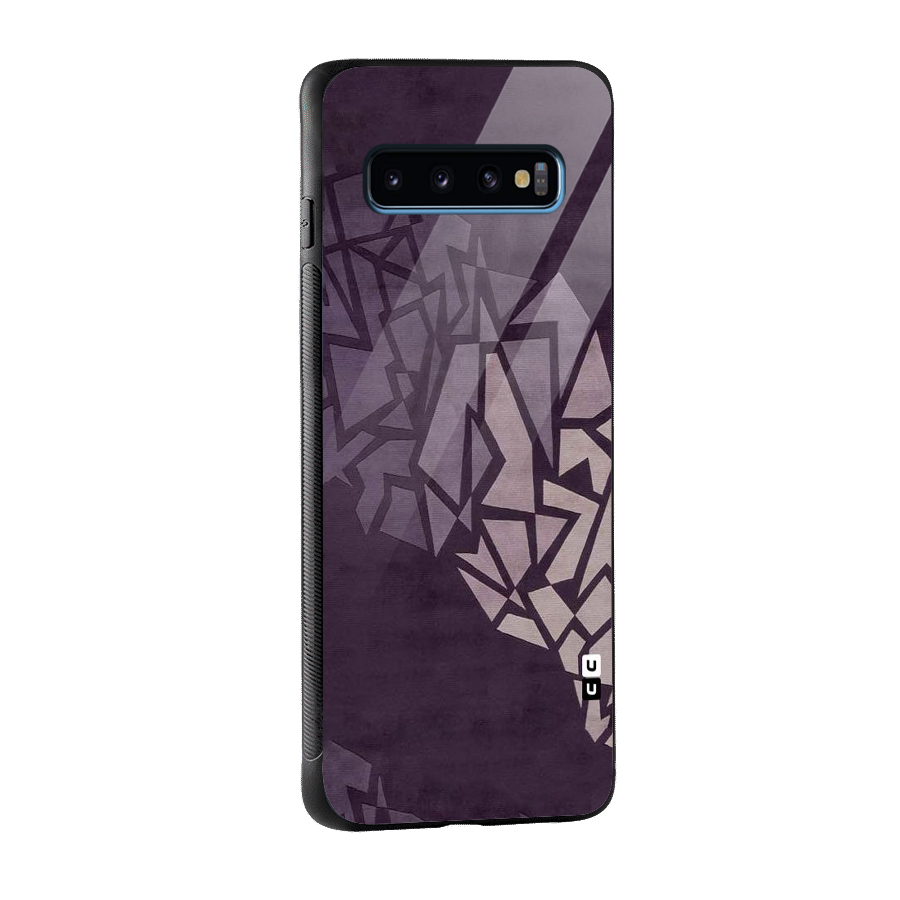 Fine Abstract Glass Back Case for Galaxy S10