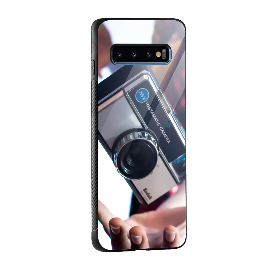 Floating Camera Glass Back Case for Galaxy S10