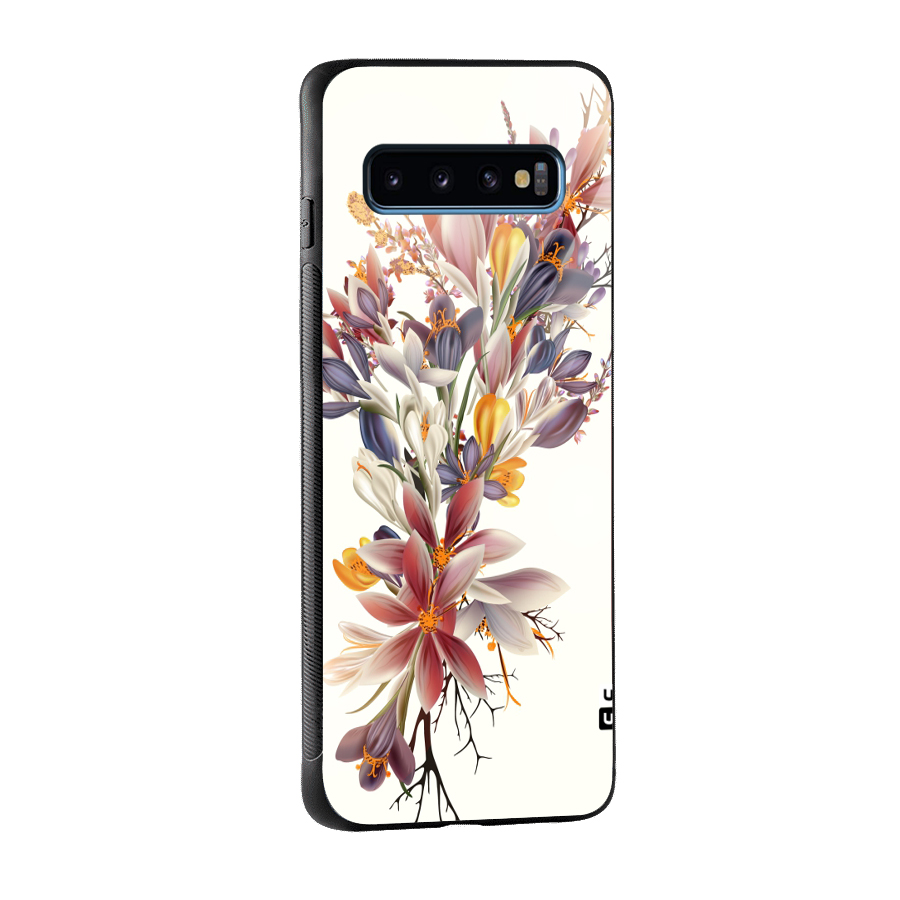 Floral Bouquet Glass Back Case for Galaxy S10
