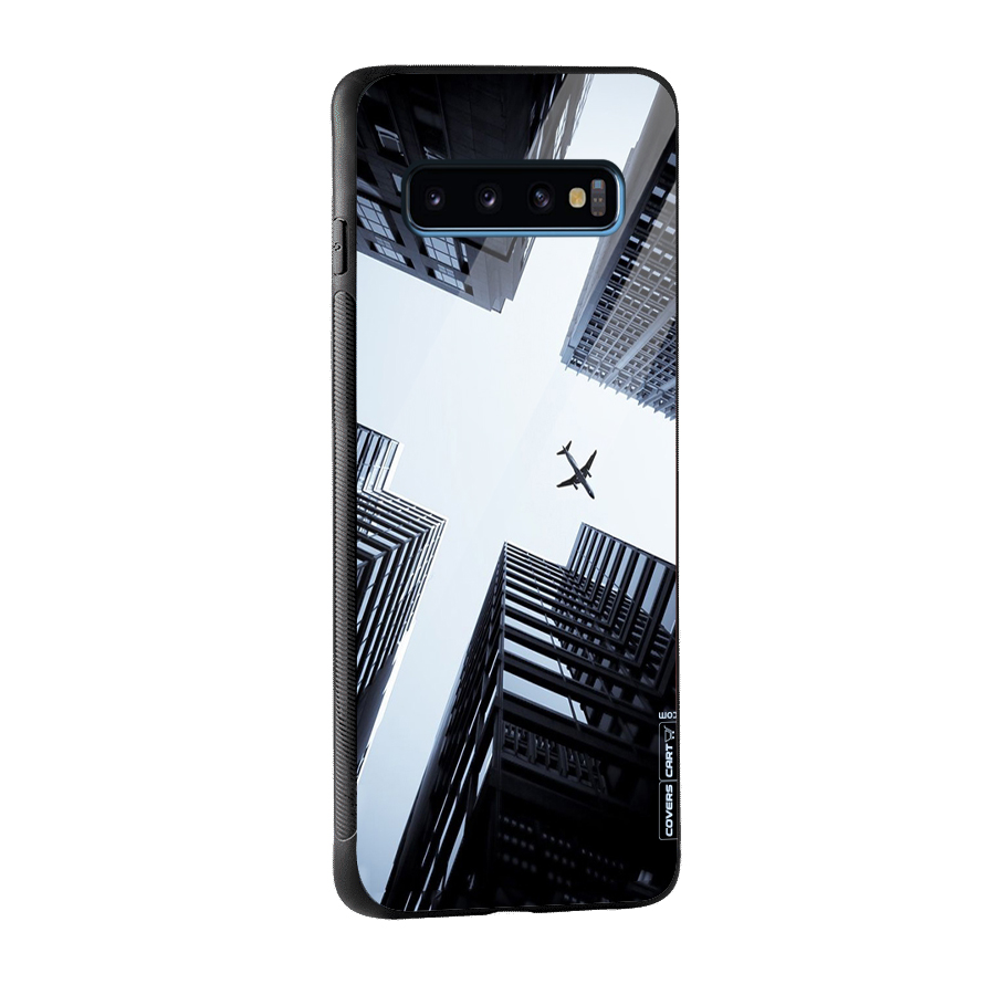 Fly Perspective Glass Back Case for Galaxy S10
