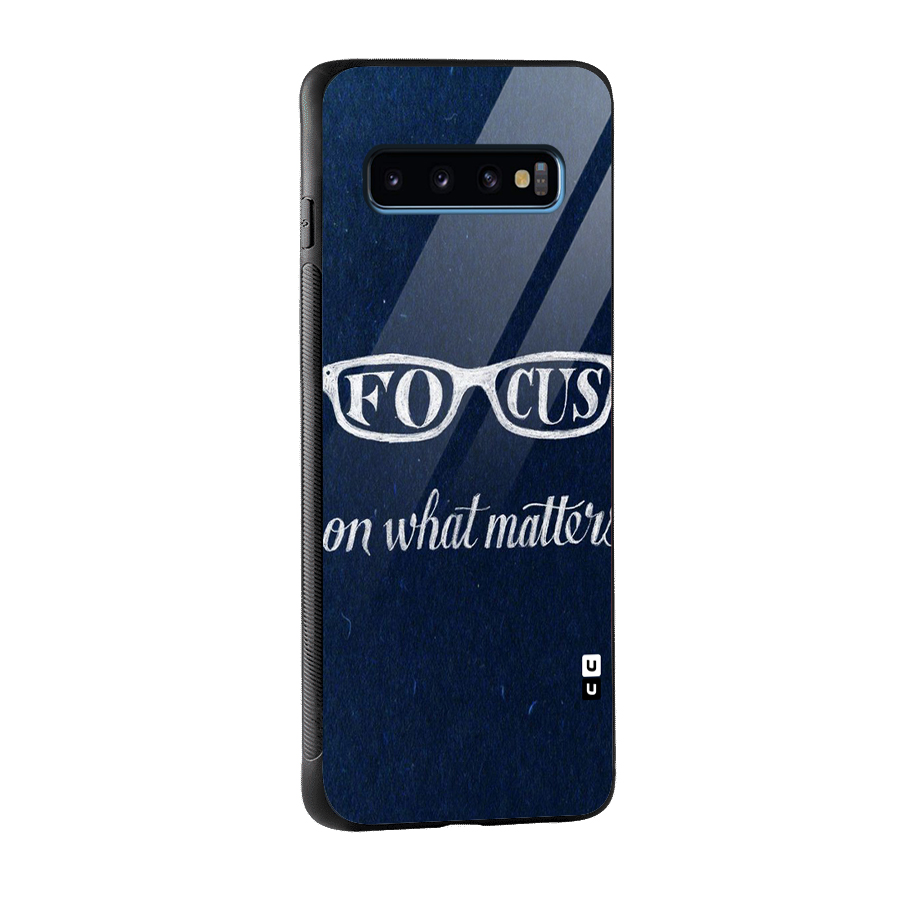 Focus Matters Glass Back Case for Galaxy S10