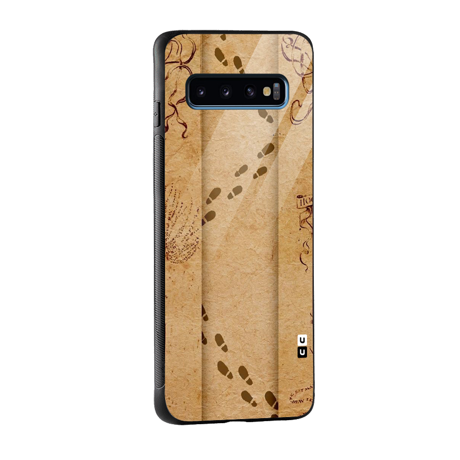 Footsteps Glass Back Case for Galaxy S10