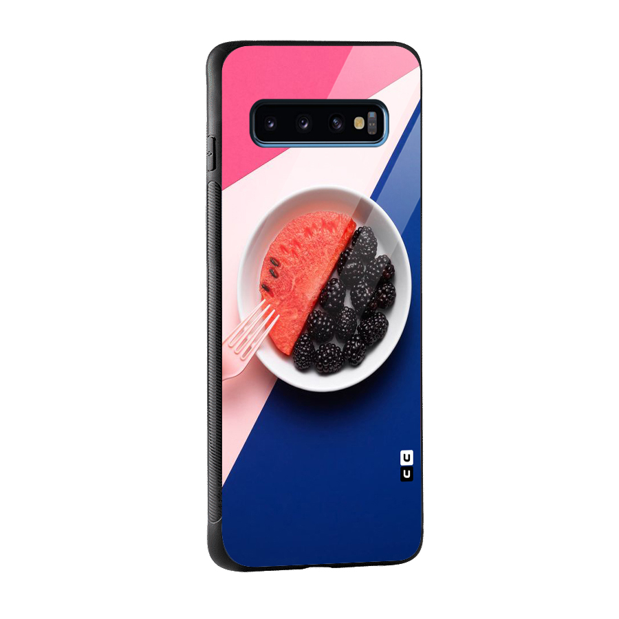 Fresh Fruit Season Glass Back Case for Galaxy S10