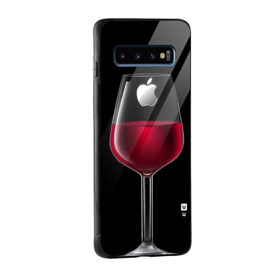 Fruit Printed Design Glass Back Case for Galaxy S10