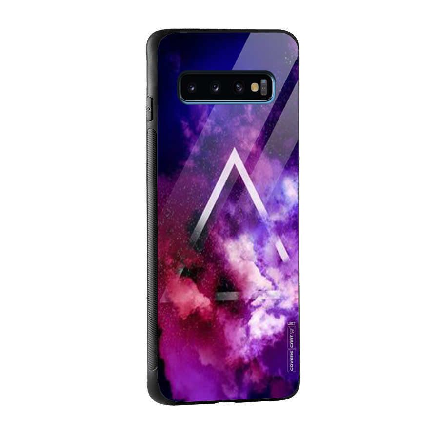 Galaxy Smoke Hues Glass Back Case for Galaxy S10
