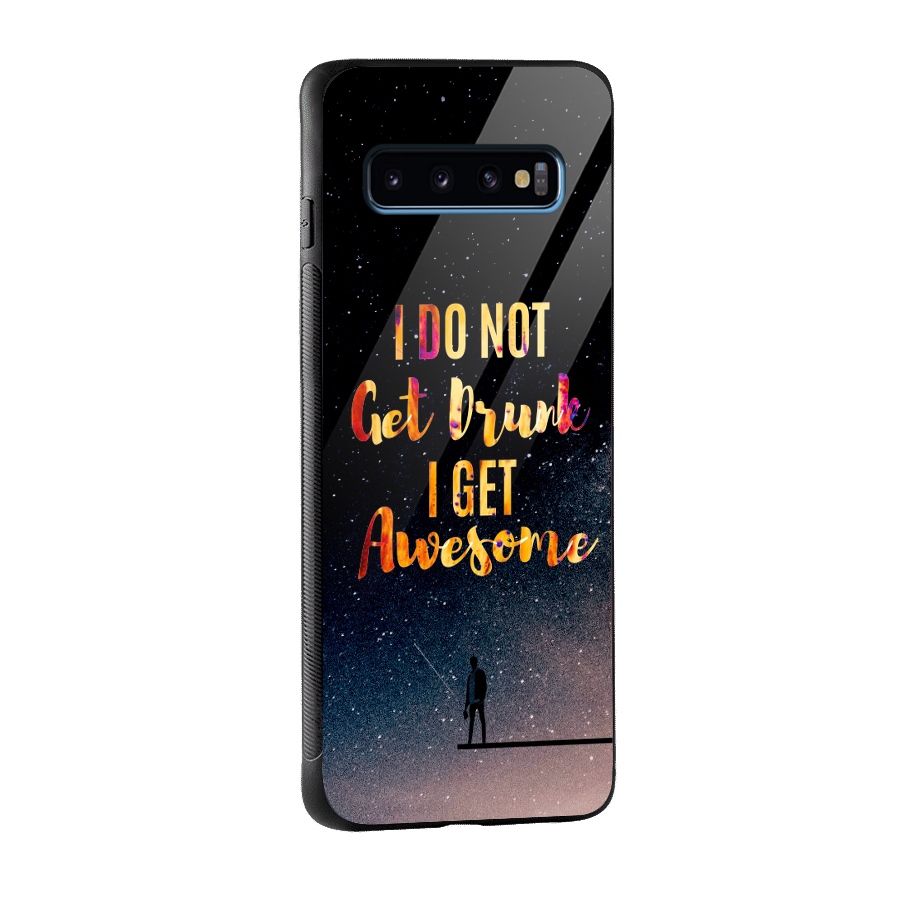 Get Awesome Glass Back Case for Galaxy S10