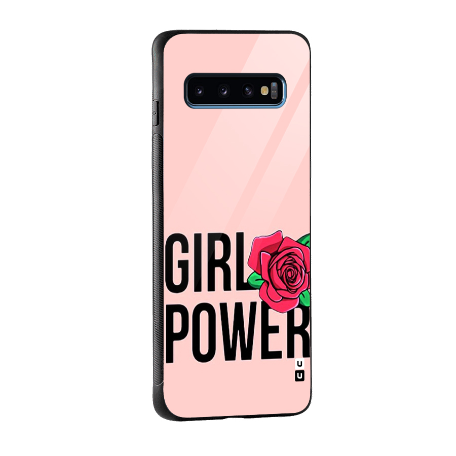 Girl Power Glass Back Case for Galaxy S10