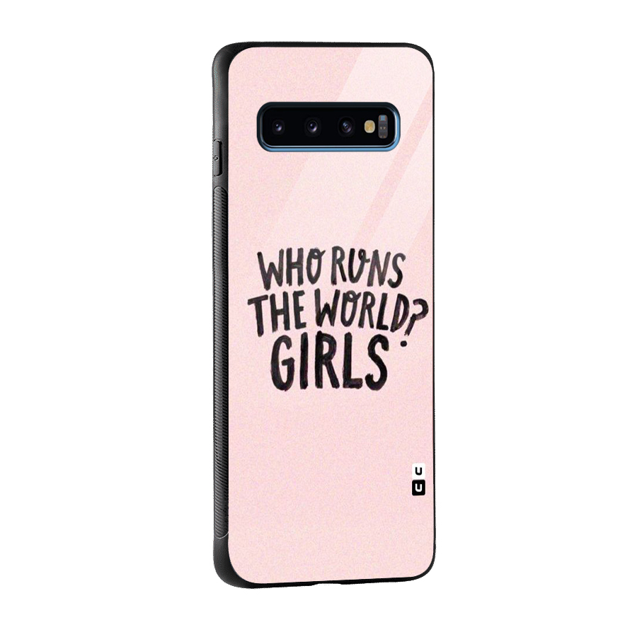 Girls World Glass Back Case for Galaxy S10
